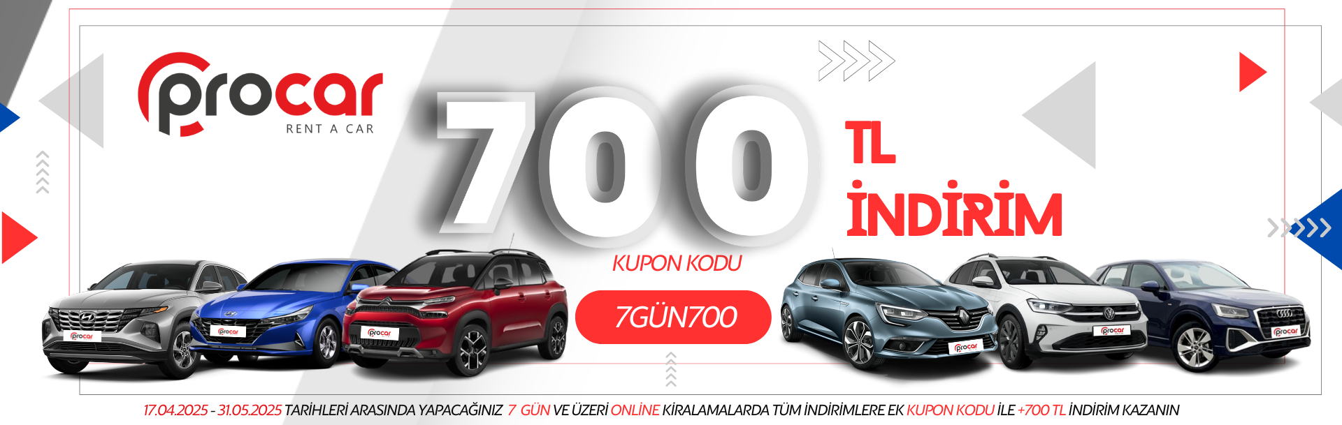 7 gün 700 indirim